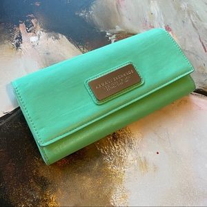 A|X Armani Exchange Logo Plate Wallet